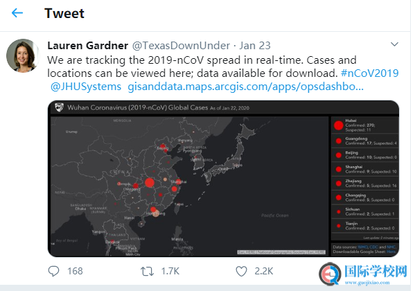 惊喜！日点击量10亿的全球疫情图，竟由两名中国留美博士操盘