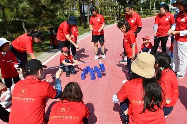 学院PK、师生团建，青岛威德明特双语学校这样为祖国庆生！