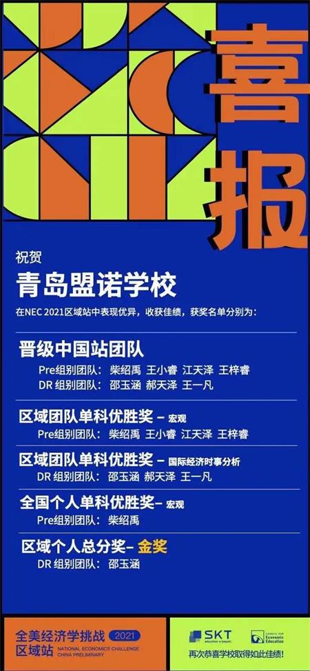 青岛盟诺学校学子又双叒叕拿奖啦！竞赛收割机实至名归！