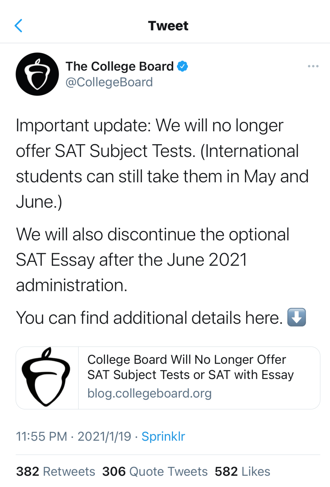 突发!SAT考试变化 国际生靠什么冲击名校?
