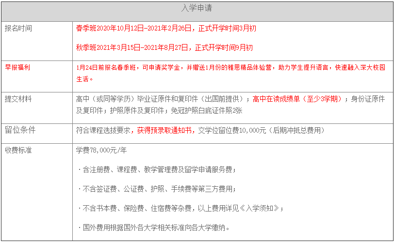 深圳大学留学服务中心日本留学护航课程2021招生信息