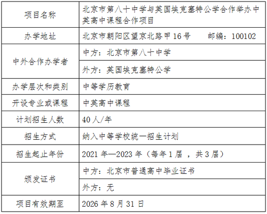 北京市教委 - 中等学历中外合作办学机构不得委托中介开展招生等工作