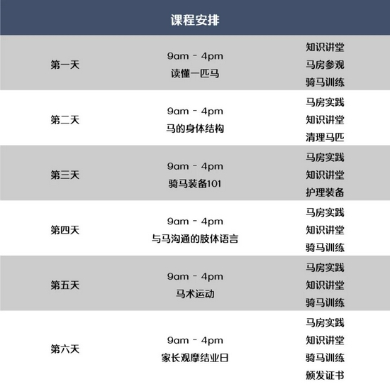 未知行走实验室 - 骑士华天的马语学前班夏令营来啦