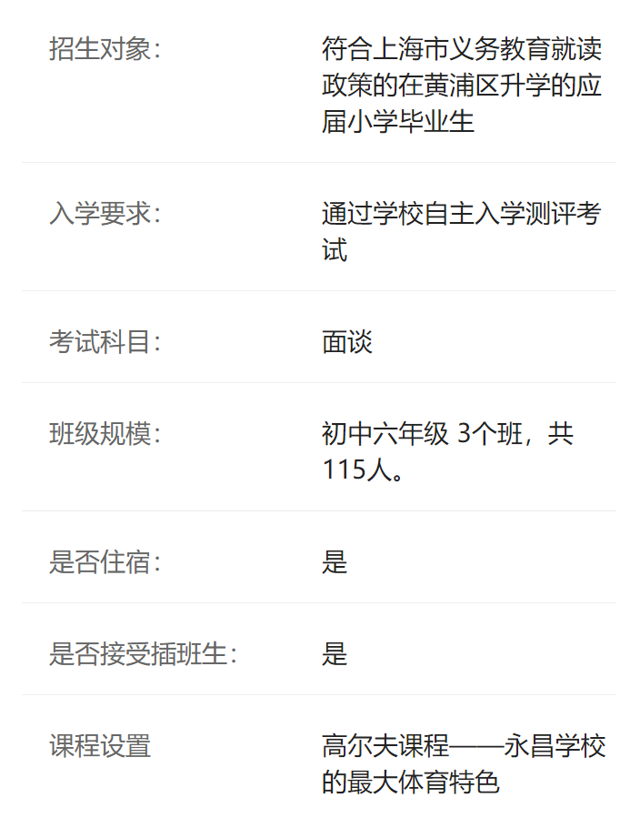 上海市民办永昌中学介绍