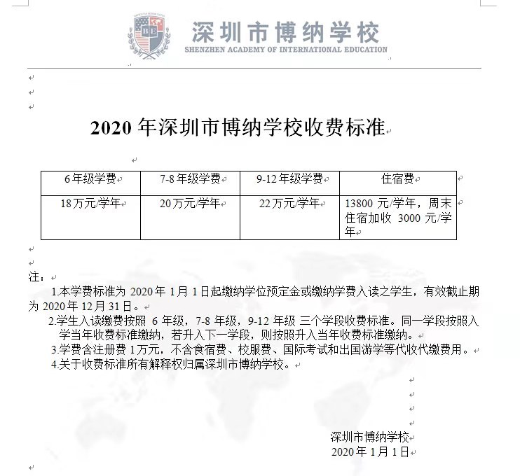 深圳市博纳学校介绍