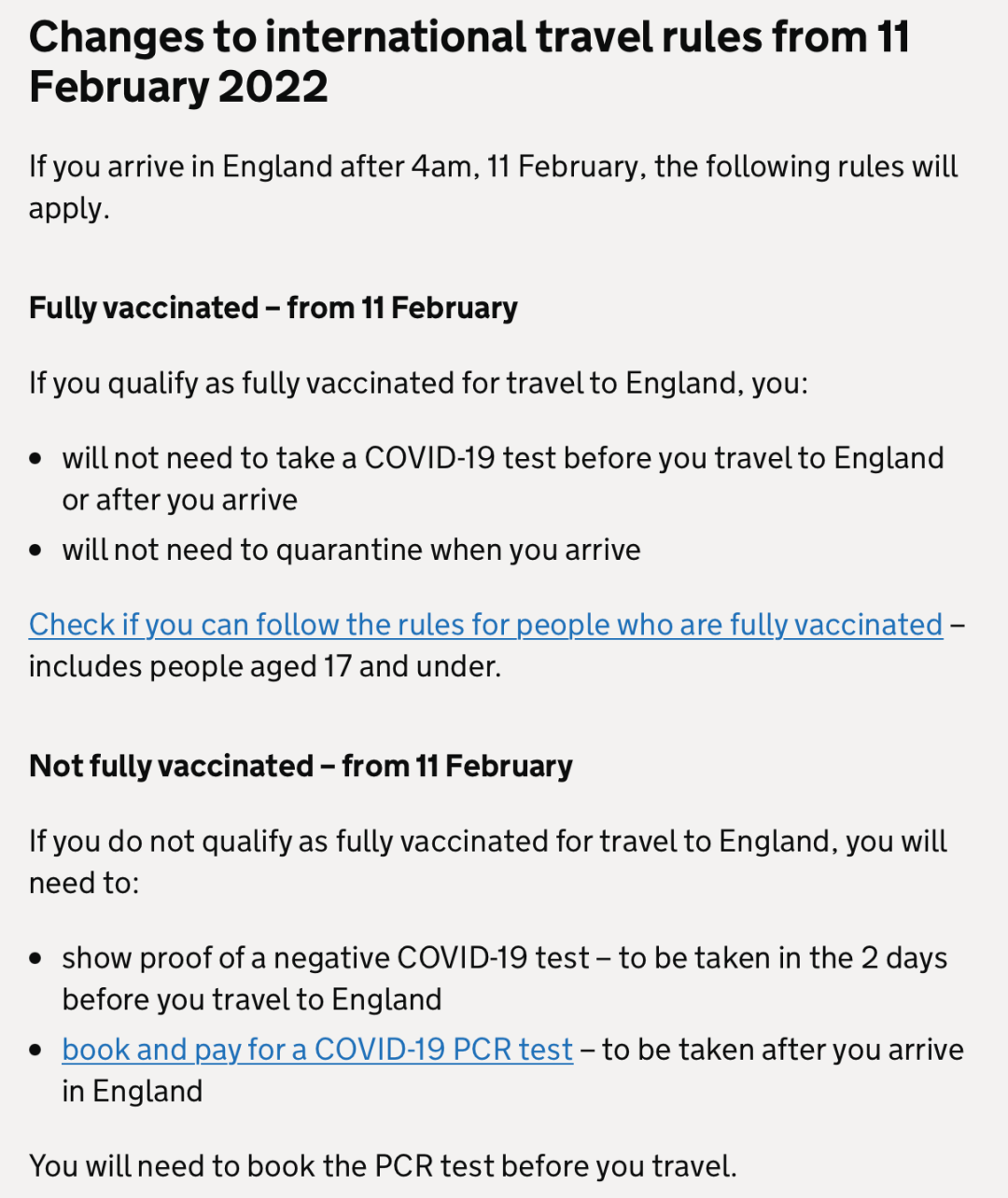 英国认可中国大陆地区疫苗！2月11起免除接种者入境检测！