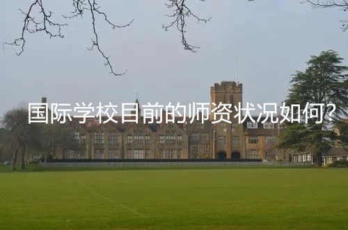国际学校目前的师资状况如何?