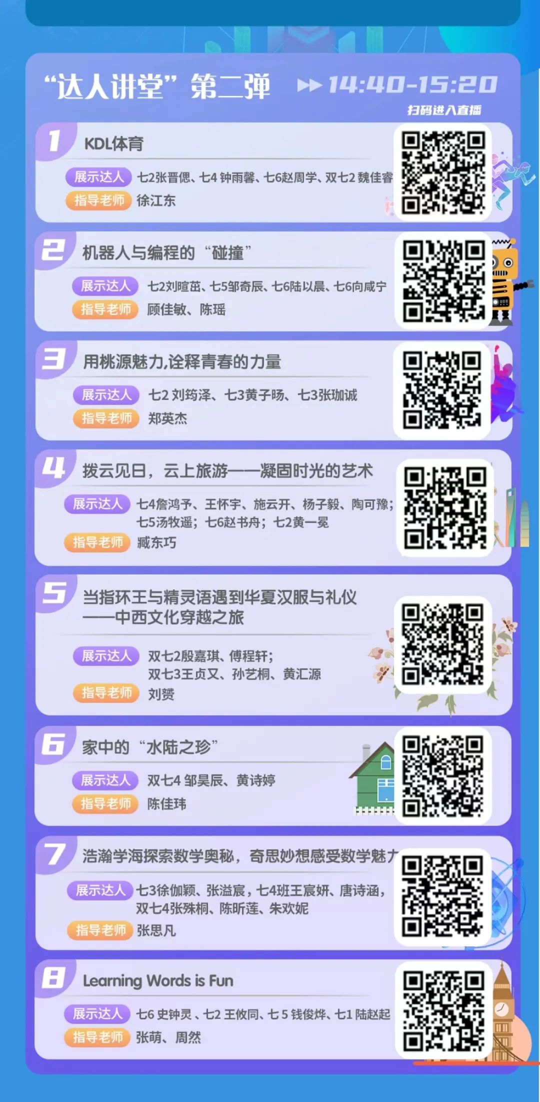 2020级上海市世界外国语中学云上“达人讲堂”活动                