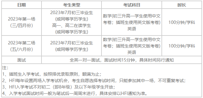 华南师范大学附属中学国际部2023招生简章